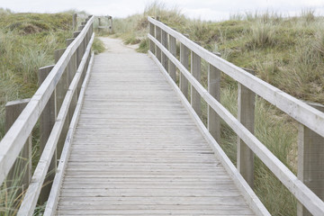 Fototapeta na wymiar Footpath to Maghera Beach, Ardara, Donegal