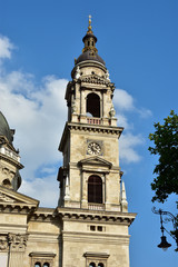 Fototapeta na wymiar Szent Istvan Bazilika campanile in Budapest