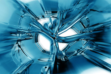abstract blue ice texture
