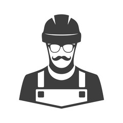 Worker vector icon.