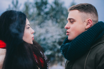 Fototapeta premium Winter Love Story