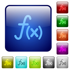 Function color square buttons