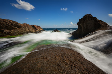 Summer daily seascape in Rezovo village, Bulgaria