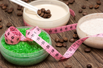 Anti-cellulite cosmetic products with caffeine