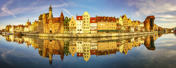 Cityscape of Gdansk in Poland,Panorama