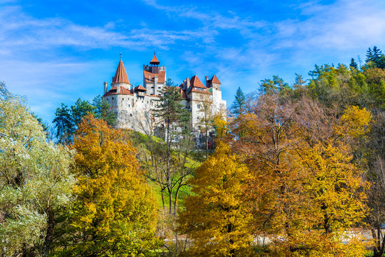 Medieval dracula Bran castle in Brasov, Transylvania,  Romania