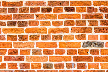 Red brick wall background texture