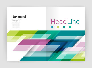 Fototapeta premium Set of business straight lines abstract backgrounds