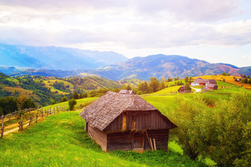 Barn located in beautiful surroundings on the hills in Transylvania