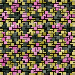 Decorative multicolor texture with abstract shapes of different sizes