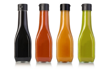  barbecue sauces in glass