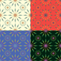 Set of vector seamless patterns