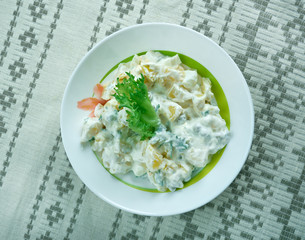 Finnish salad with potatoes