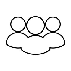 Obraz premium teamwork avatar people flat icon vector illustration design