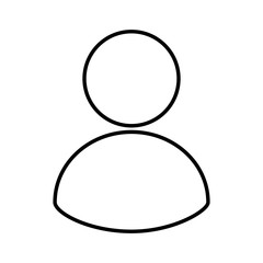 businessman avatar line icon vector illustration design