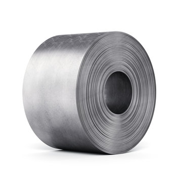 Steel sheet rolled into a roll