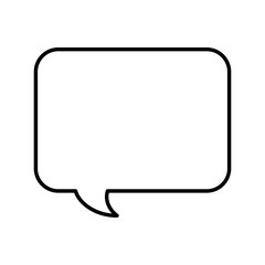 speech bubble message line icon vector illustration design