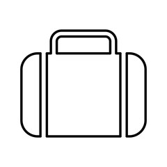 portfolio flat line icon vector illustration design