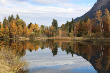Weiher bei Oberstdorf. Allgäu