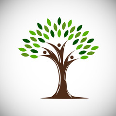 People Life Tree. Vector Illustration © LogoStockimages