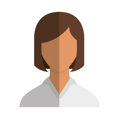 woman female avatar line icon vector illustration design