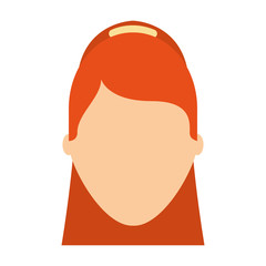 woman female avatar line icon vector illustration design