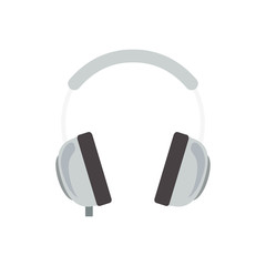 headphone music device  icon over white background. vector illustration