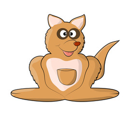 cute kangaroo vector symbol icon design. Beautiful illustration