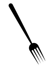 kitchen fork vector symbol icon design.