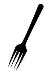 kitchen fork vector symbol icon design.