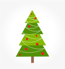 Christmas tree illustration