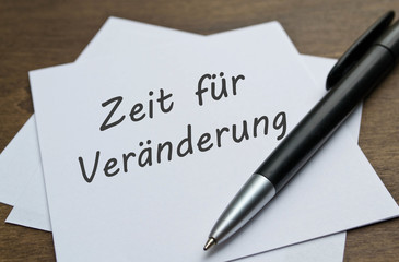 Obraz premium Zeit für Veränderung 