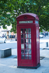 Telephone booth in London