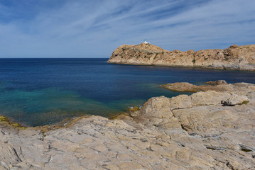 Fototapeta na wymiar Rocky coast of Corsica