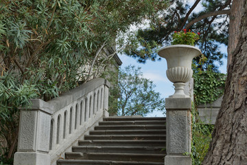 Stairs in the Park the Yusupov Palace.