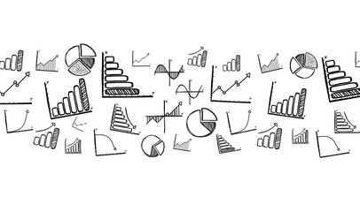 Fresco of financial hand drawn icon