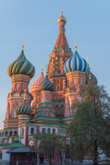 St. Basil's Cathedral on Red square in Moscow, Russia
