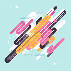 Abstract modern geometric background