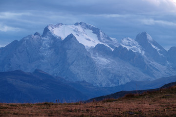 Dolomites, Marmolada in Italy.