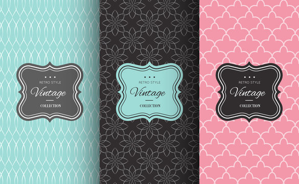 Retro chic seamless pattern