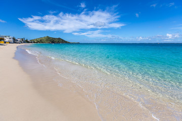 Beach in Sint Maarten Island & Saint Martin Island, French West Caribbean