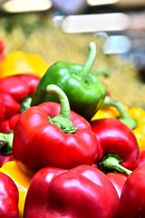 Bell pepper on street market stall