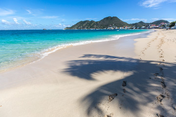 Beach in Sint Maarten Island & Saint Martin Island, French West Caribbean