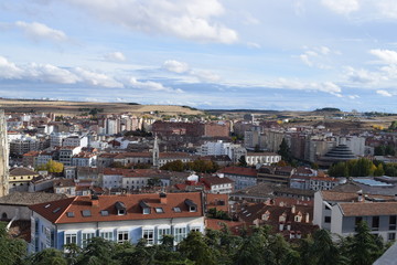 Fototapeta na wymiar Panorámica de la Ciudad de Burgos. 