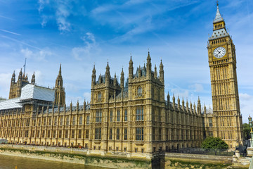 Fototapeta na wymiar Amazing view of Big Ben, London, England, United Kingdom