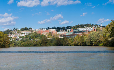 Fototapeta premium Overview of City of Morgantown WV