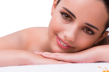 Woman in spa health concept