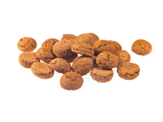 Bunch of Pepernoten cookies seen from above