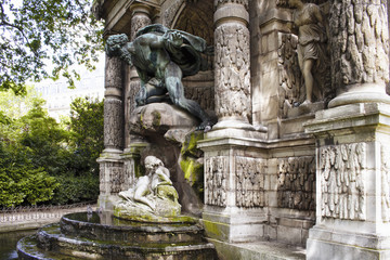 Medici fountain (Fontaine Medicis) at Jardin du Luxembourg in Paris