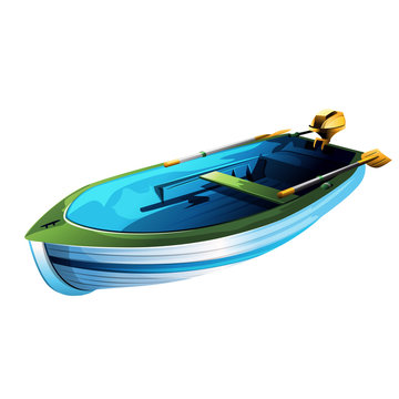recommend clip art: Rowing Boat Illustration